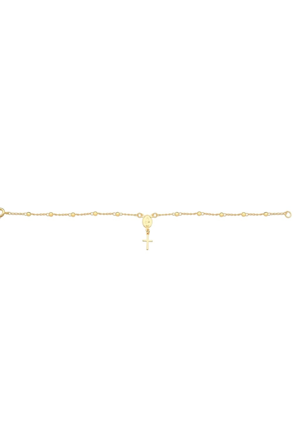 PULSEIRA TERÇO FOLHEADA A OURO 18K