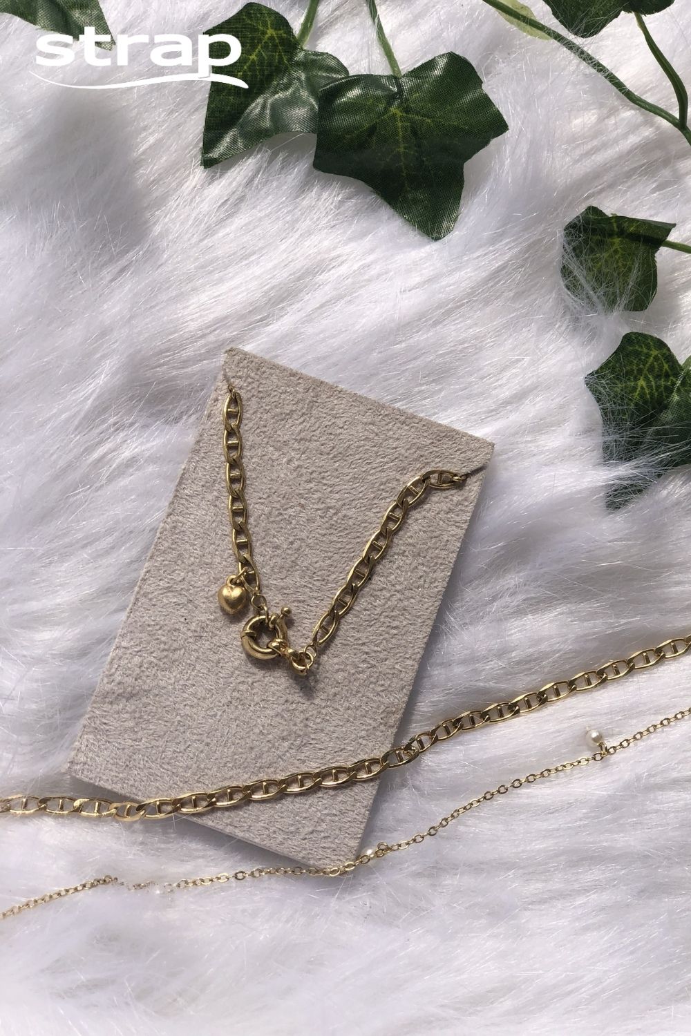 COLAR CHOKER ELO LACRE COM FECHO BOIA FOLHEADO A OURO 18K