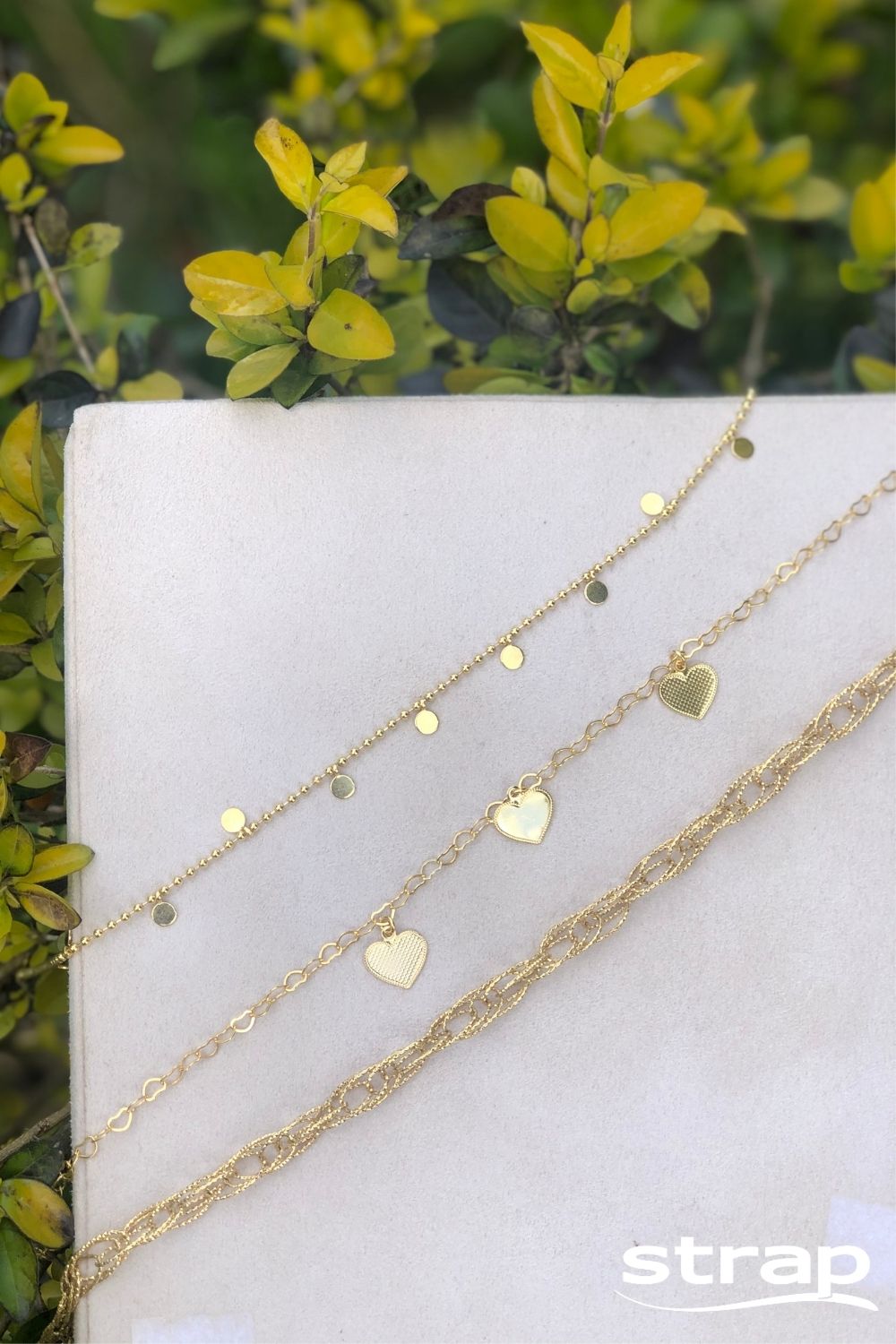 CORRENTE DIAMANTADA 45CM FOLHEADA A OURO 18K