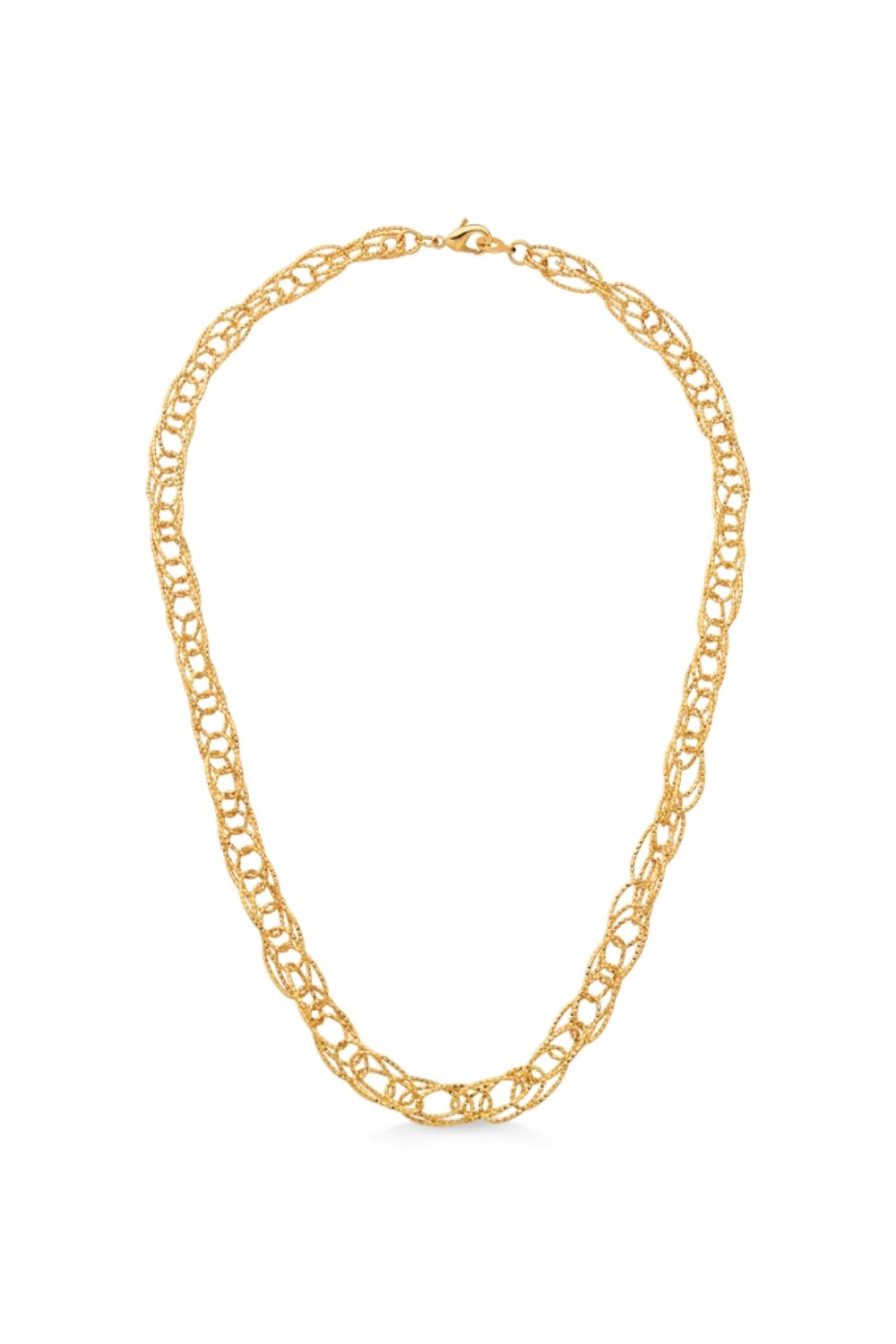 PULSEIRA DIAMANTADA FOLHEADA A OURO 18K