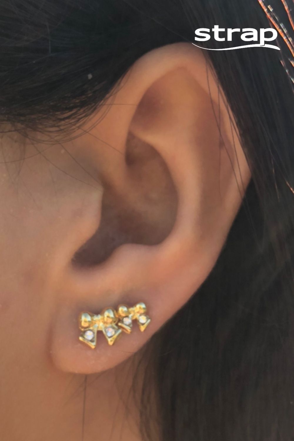 BRNCO MINI LAÇO FOLHEADO A OURO 18K MÉDIO