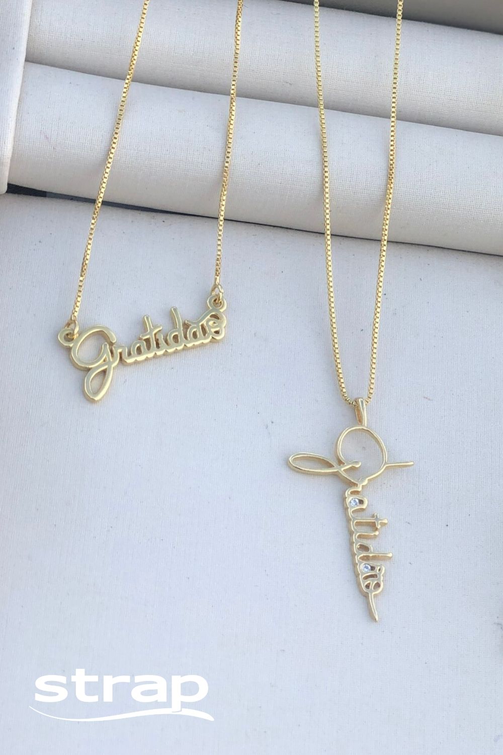 COLAR GRATIDÃO FOLHEADO A OURO 18K
