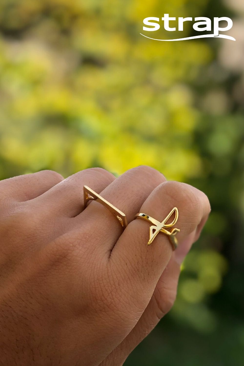 ANEL FÉ AJUSTÁVEL FOLHEADO A OURO 18K