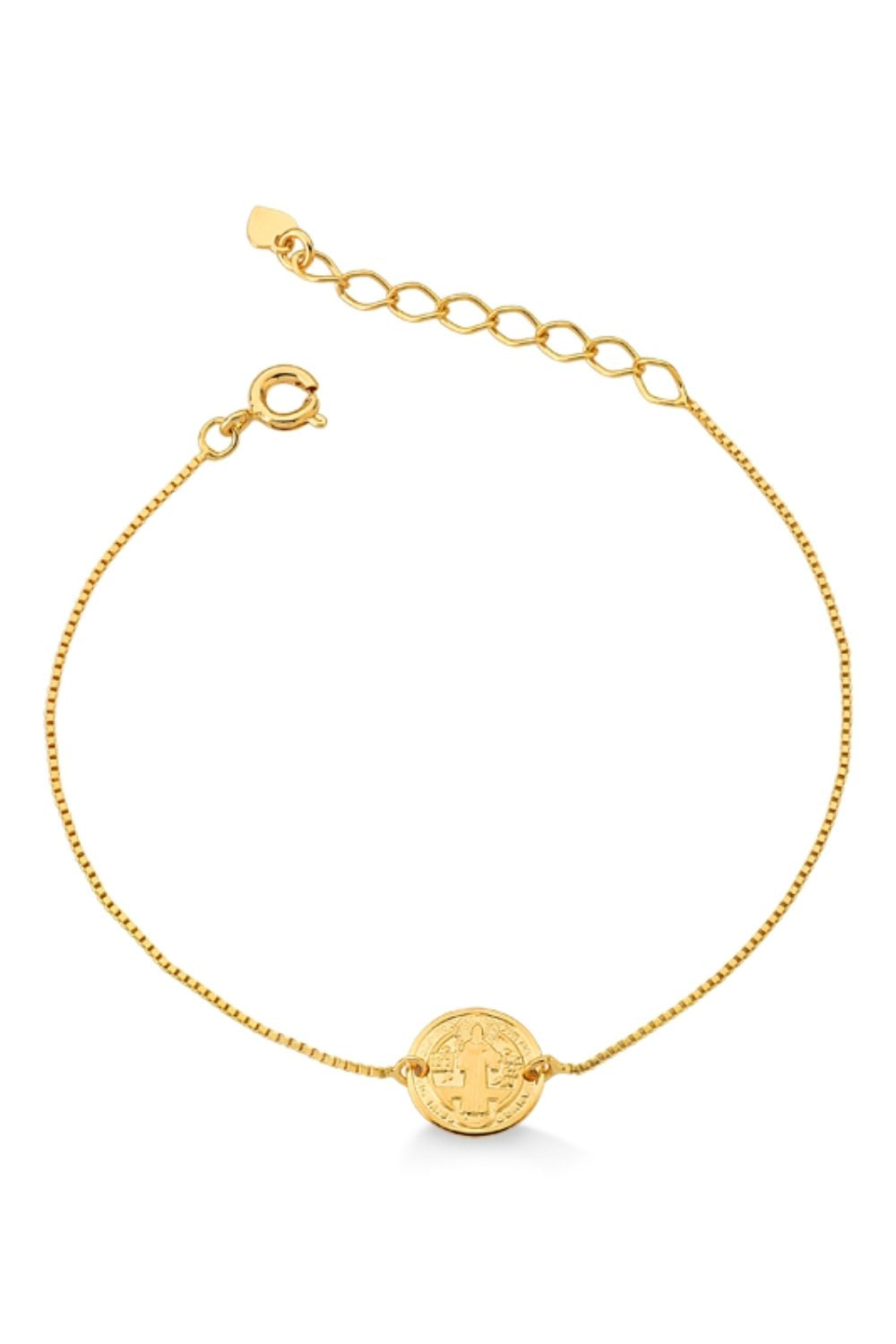PULSEIRA SÃO BENTO FOLHEADA A OURO 18K