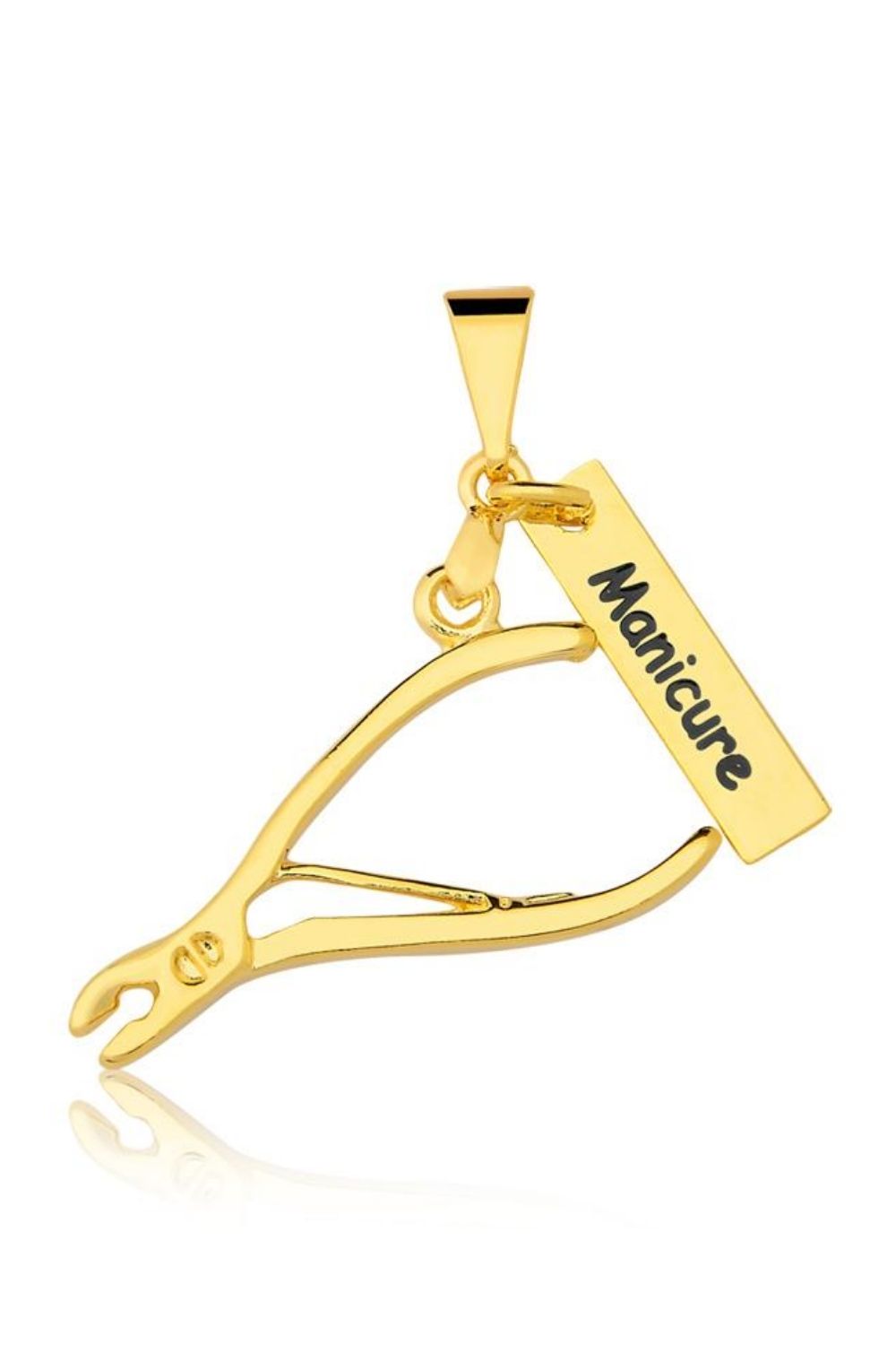COLAR PROFISSÃO MANICURE FOLHEADO A OURO 18K