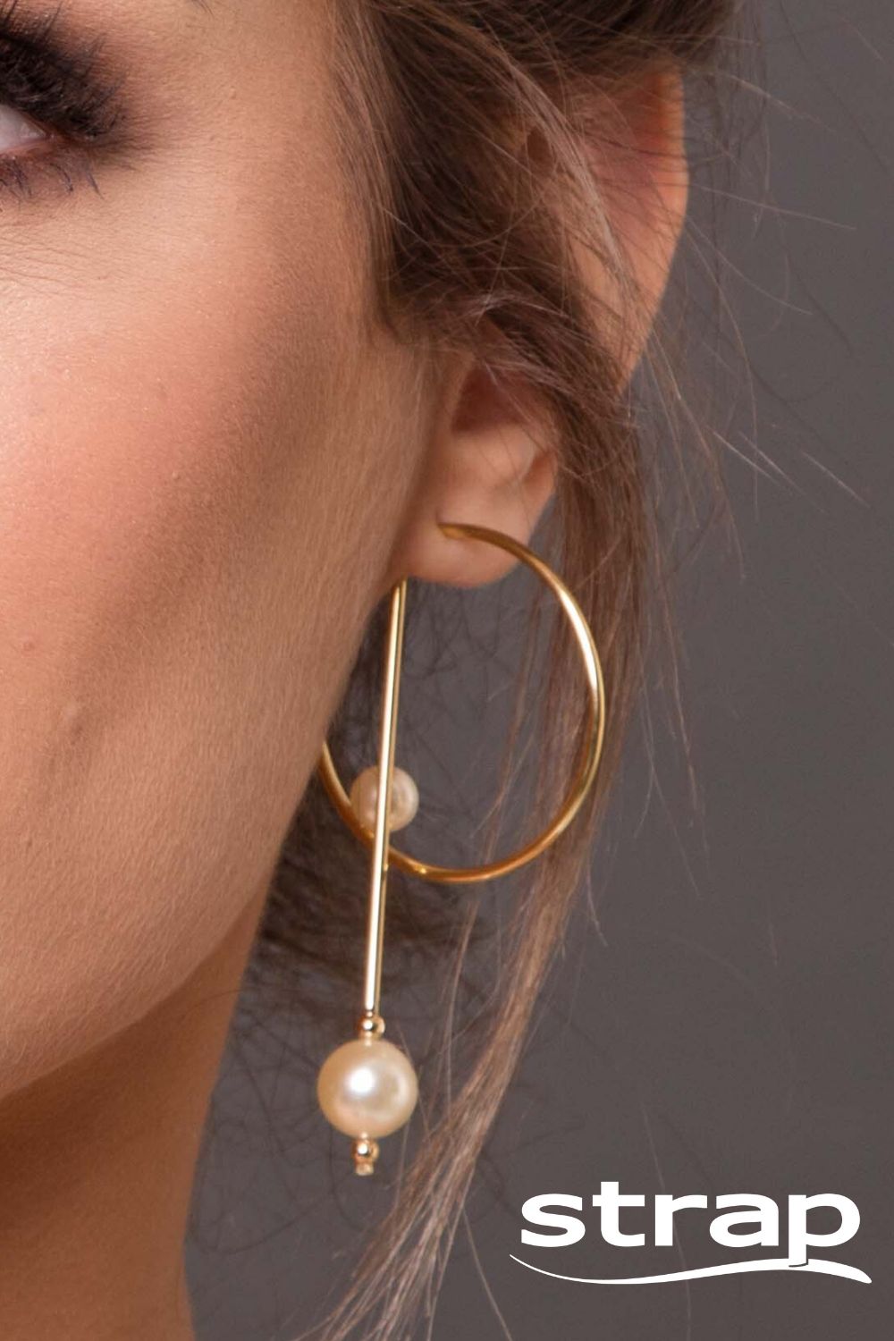 BRINCO DE PÉROLAS VERSÁTIL 2 EM 1 FOLHEADO A OURO 18K