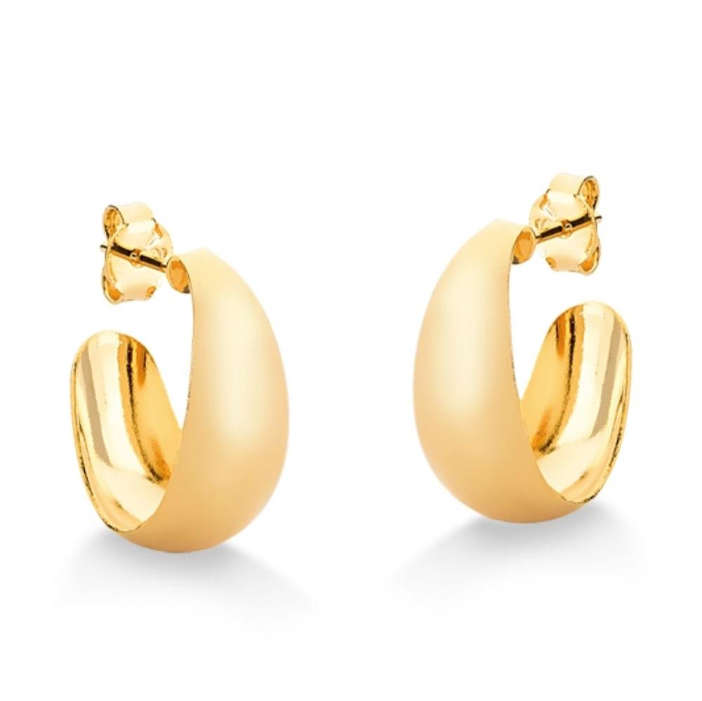 BRINCO DE ARGOLA FOLHEADO A OURO 18K