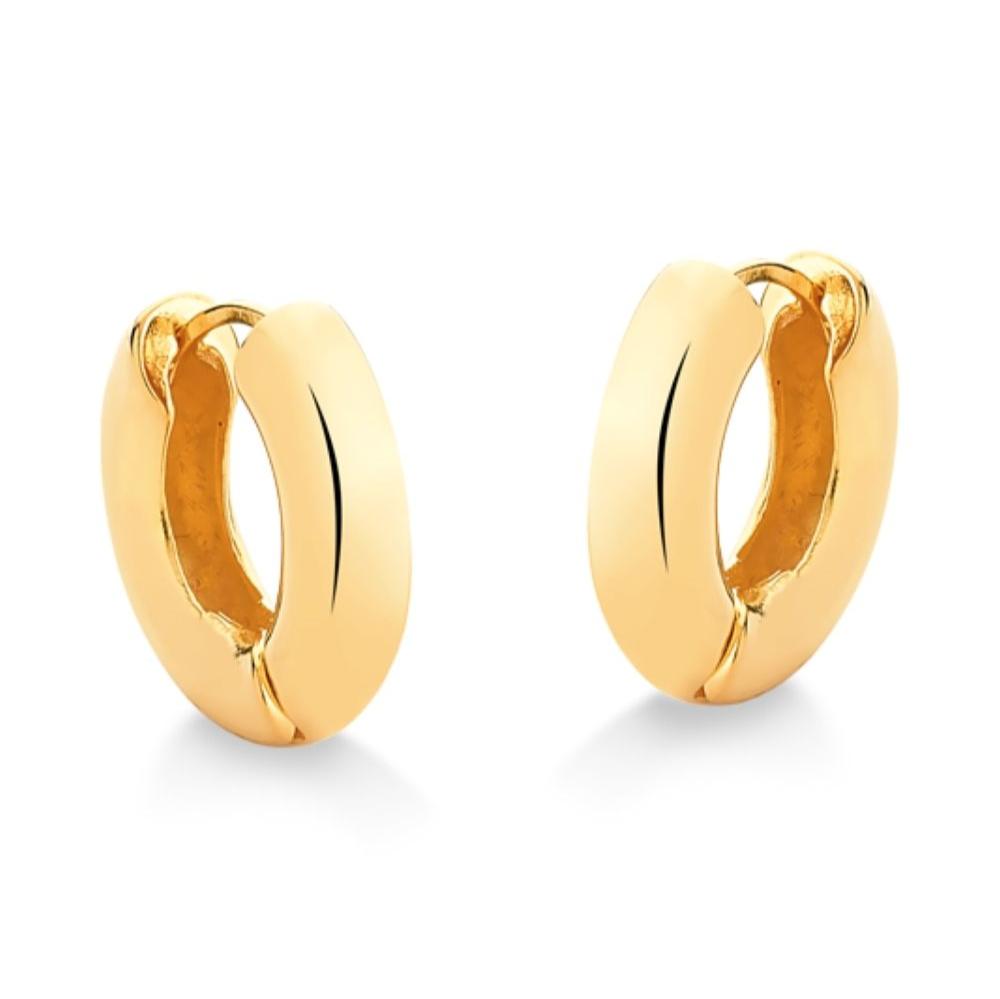 BRINCO DE ARGOLA FECHADA OCA FOLHEADO A OURO 18K