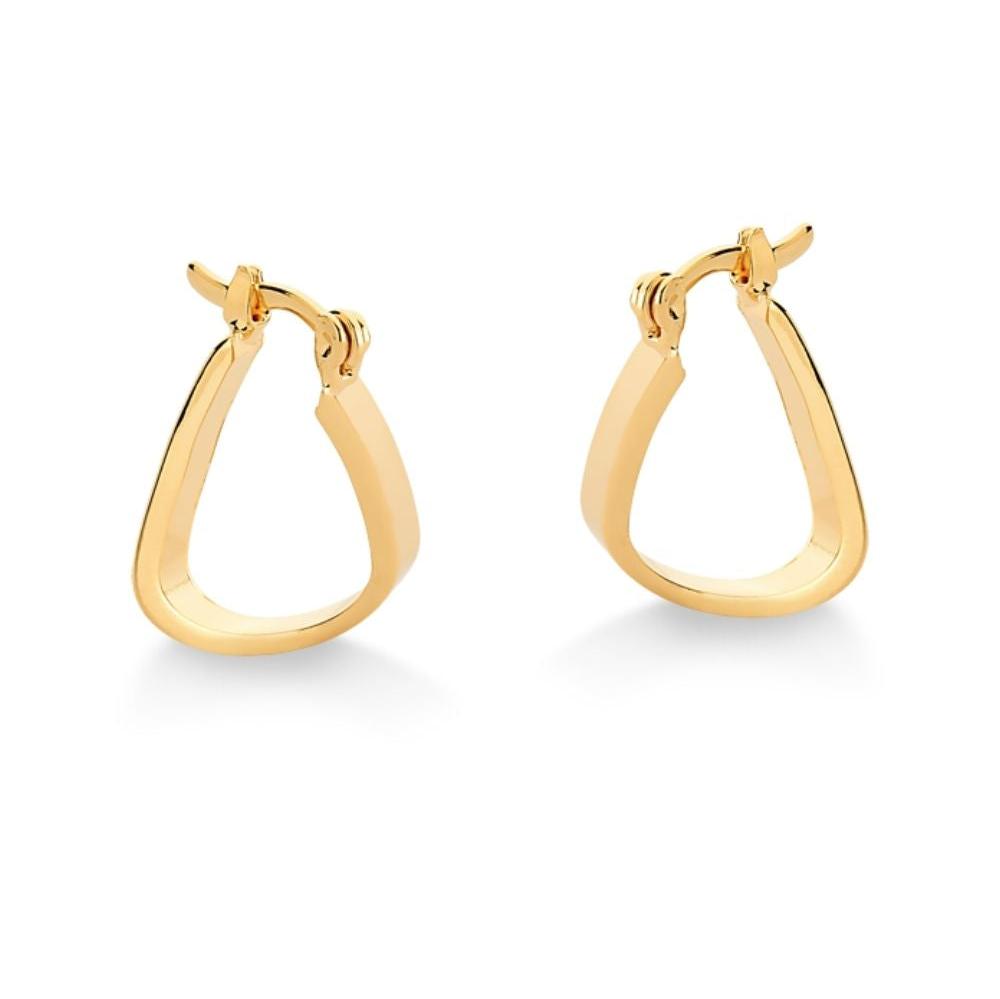 BRINCO DE ARGOLA FECHADA FOLHEADO A OURO 18K