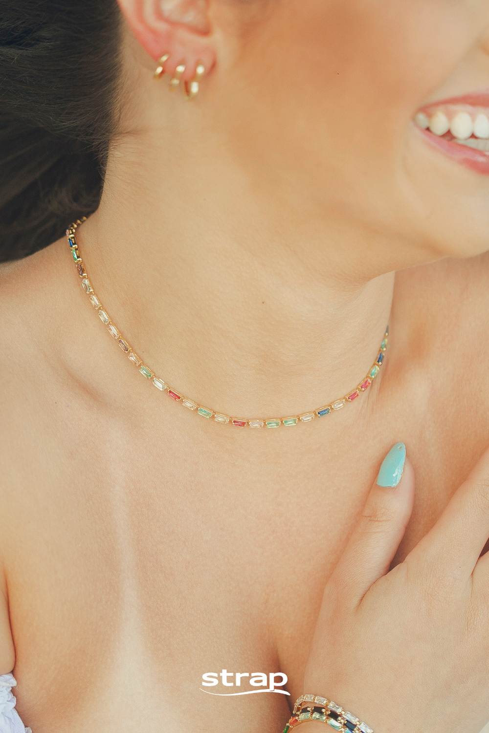 COLAR RIVIERA FOLHEADO A OURO 18K