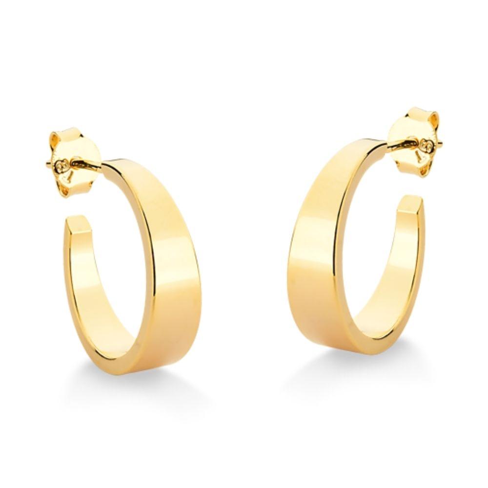 BRINCO DE ARGOLA M FOLHEADO A OURO 18K