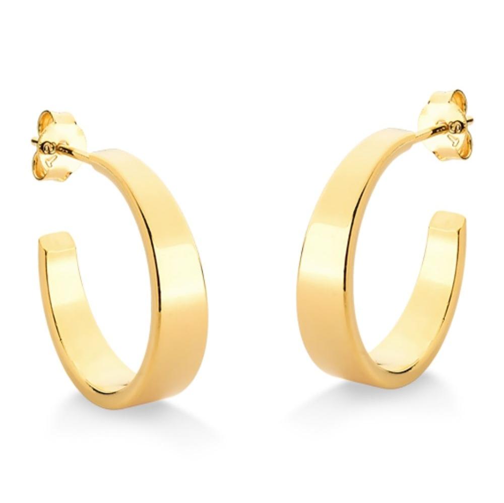 BRINCO DE ARGOLA G FOLHEADO A OURO 18K