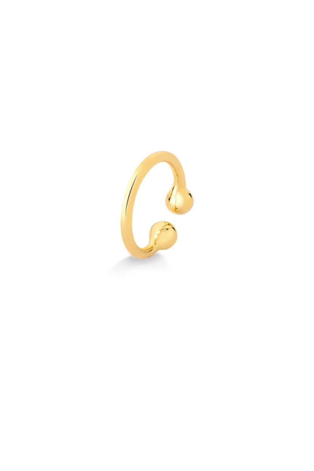 BRINCO PIERCING DE PRESSÃO FOLHEADO A OURO 18K