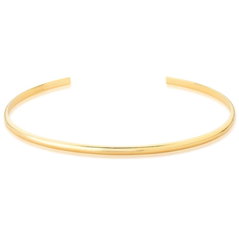 COLAR CHOKER DE ARO RÍGIDO FOLHEADO A OURO 18K