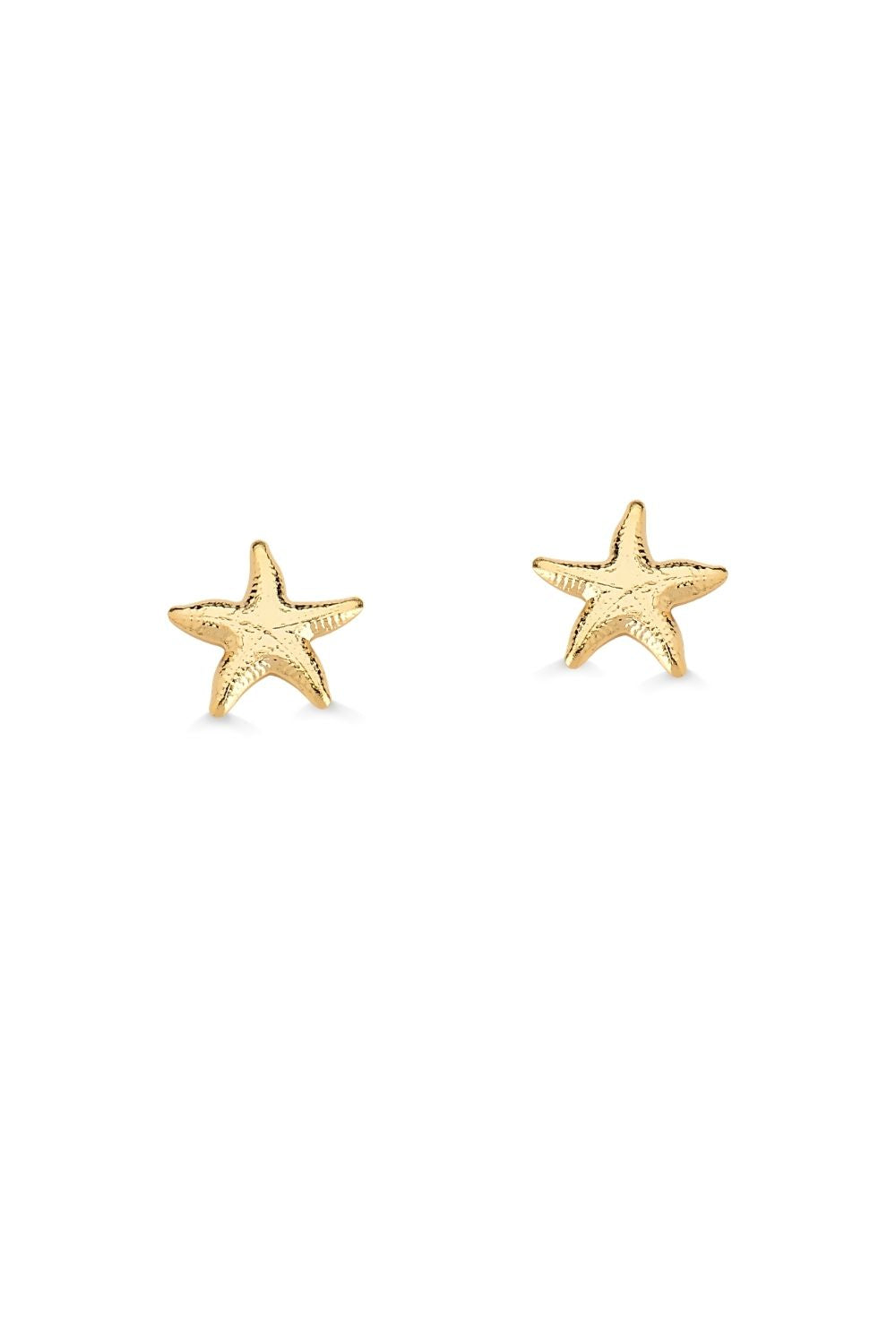 BRINCO MINI ESTRELA DO MAR FOLHEADO A OURO 18K