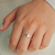 ANEL CORAÇÃO PET EM PRATA HUMANIZADA