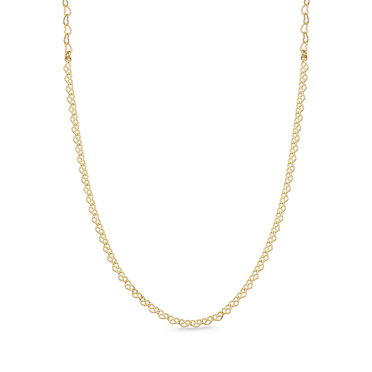 COLAR CHOKER MINI CORAÇÕES FOLHEADO A OURO 18K