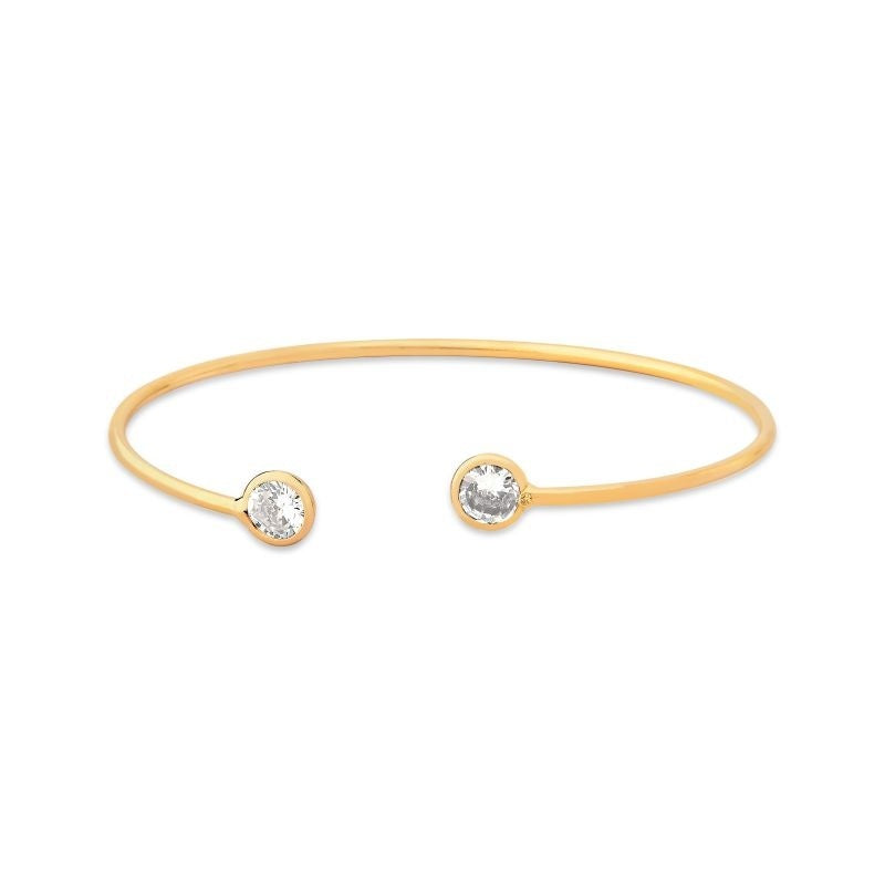 BRACELETE PONTO DE LUZ FOLHEADO A OURO 18K