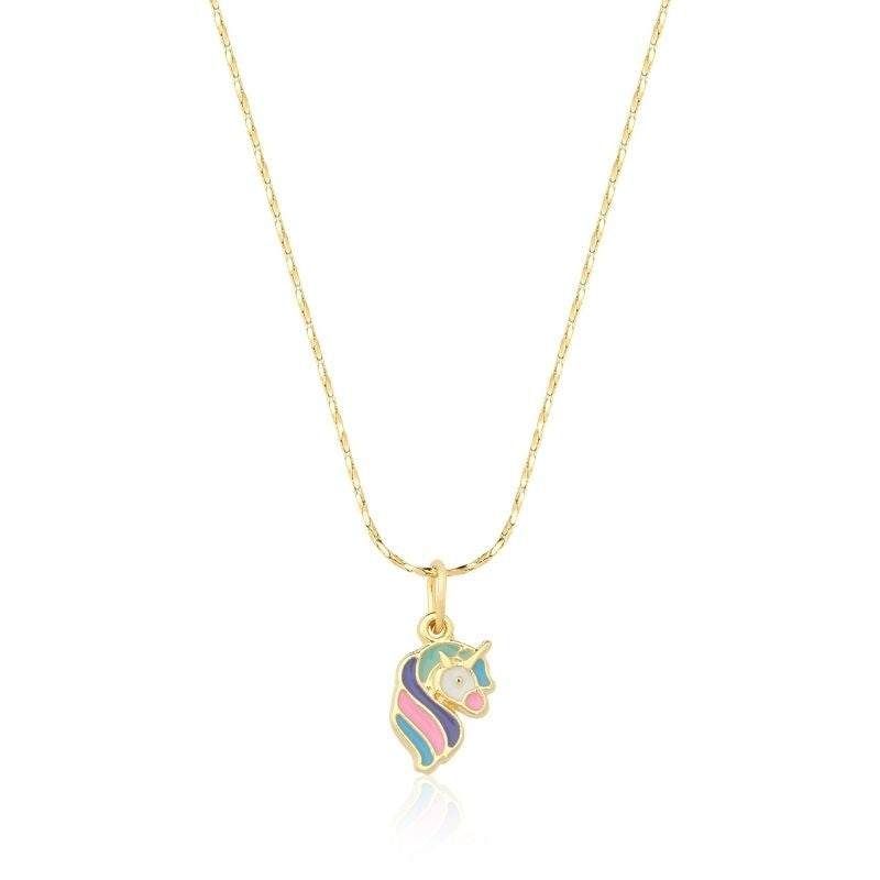 COLAR INFANTIL COLEÇÃO IMAGINAÇÃO UNICORNIO