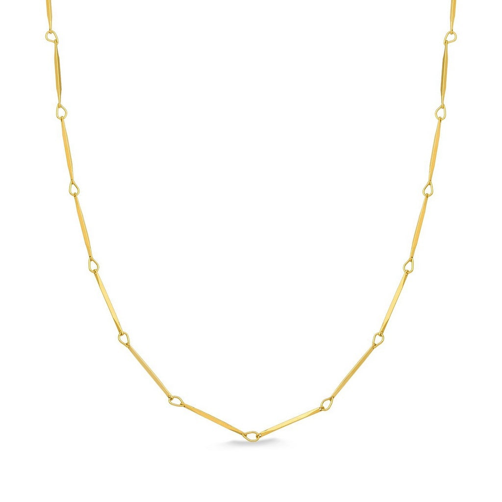 COLAR FININHO 40 CM FOLHEADO A OURO 18k