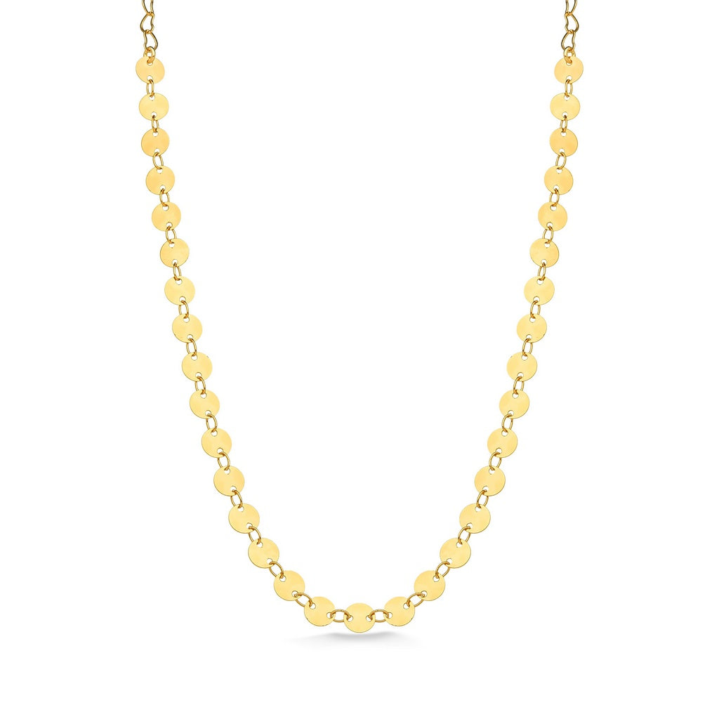 COLAR CHOKER CONFETES FOLHEADO A OURO 18K