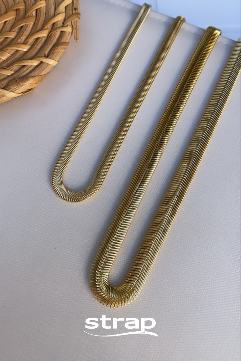 COLAR CHOKER FIO ALEMÃO 35CM DE COMPRIMENTO (2MM DE LARGURA ) FOLHEADO A OURO 18K