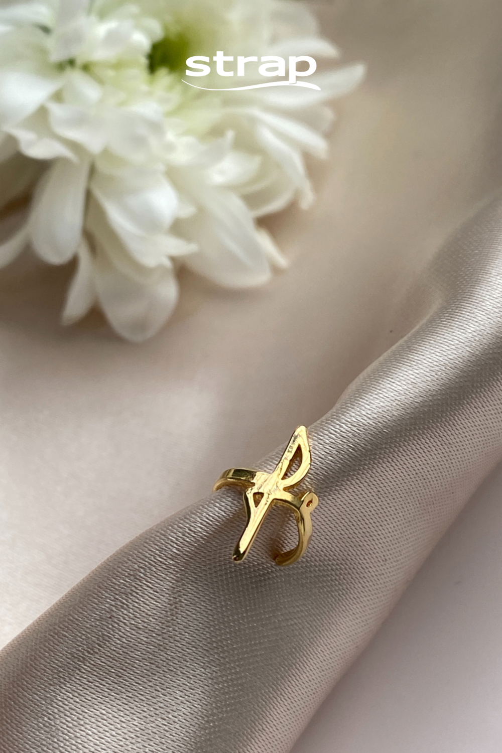 BRINCO PIERCING DE PRESSÃO FÉ FOLHEADO A OURO 18K