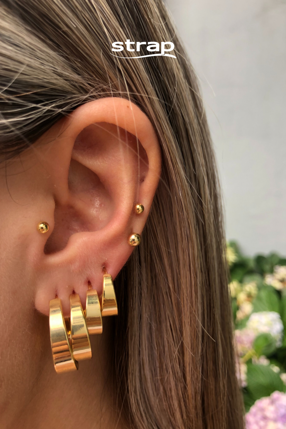 BRINCO DE ARGOLA MÉDIA FOLHEADO A OURO 18K