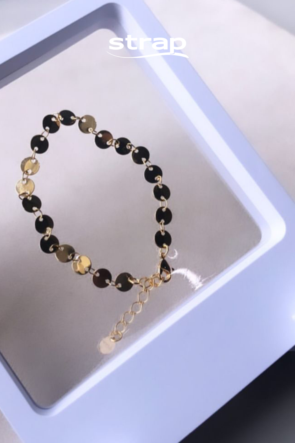 PULSEIRA CONFETES FOLHEADA A OURO 18K