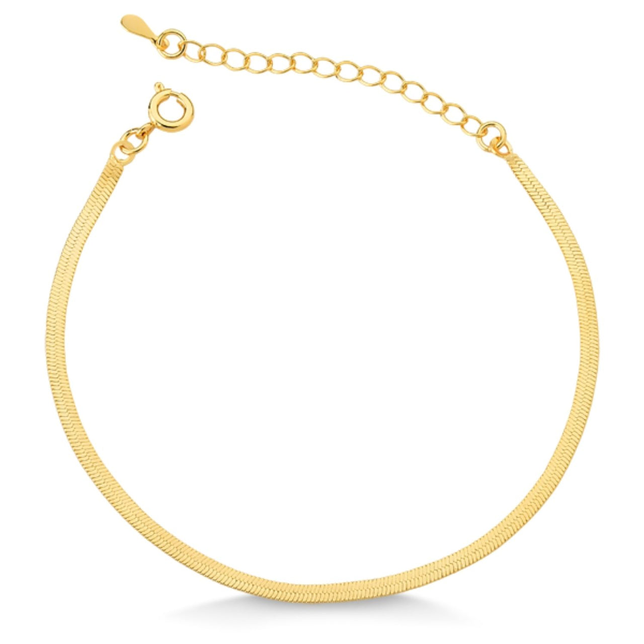 COLAR CHOKER FITA 2MM FOLHEADO A OURO 18K