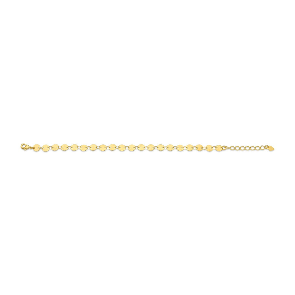 PULSEIRA CONFETES FOLHEADA A OURO 18K